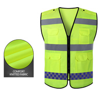 Veste multipoches de chantier, gilet de sécurité réfléchissant, vêtements réfléchissants, vente en gros d'usine