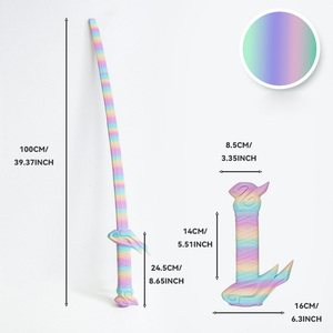 Katana télescopique imprimé en 3D, épée en plastique à lancer par gravité, jouet de décompression pour les fans d'anime et les écoliers de l'art des armes - Product Image 5