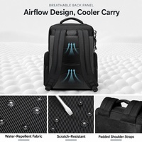 Sac à dos pour ordinateur portable tendance et élégant pour le week-end, avec bandoulière, fermetures éclair, poignée, poches portables de qualité supérieure pour les voyages
