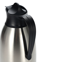 Carafe à café KCC12 de petite capacité, 1,2 litre, à double paroi, avec poignée antidérapante et couvercle latéral