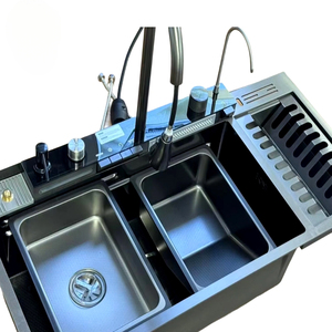 CN 2025 Hot Chine Fournisseur Nid D'abeille Nano Évier Avec <span class=keywords><strong>Vaisselle</strong></span> Cascade Cuisine SUS Multifonctionnel - Product Image 1