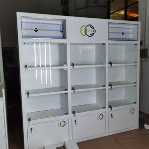 Bisagras de puerta de vidrio para gabinete V-Done para joyería, panadería, gabinetes de exhibición de cosméticos - Product Image 3