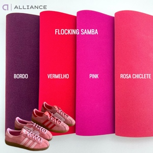 Lona de poliéster gruesa de 1,2 MM, textil flocado para zapatos de <span class=keywords><strong>Samba</strong></span>, zapatillas y calzado para productos de cuero - Product Image 1