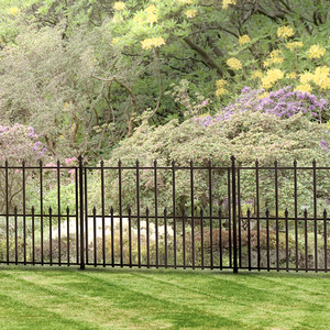 Arco Metálico Decorativo para Jardín, Valla para Perros sin Excavación, para Paneles con Poste de 3 Pies por 6 - Product Image 6