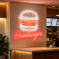 Enseigne LED néon personnalisée pour entreprises, fêtes, décoration murale, alimentation secteur pour bâtiments, bars et centres commerciaux
