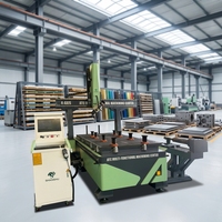 Centre d'usinage CNC 4 axes 9KW ATC avec axe rotatif pour sculpture, fraisage, perçage, travail du bois, routeur CNC, machine de sculpture 3D personnalisée