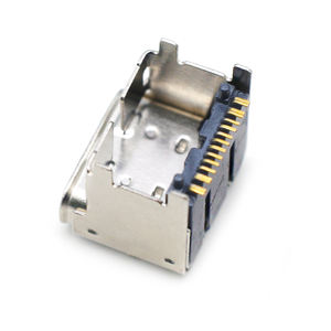 Conector USB Tipo C Hembra de 12 Pines, SMD PCB, USB 3.0, Carcasa de Acero Inoxidable, Terminales de Cobre Fosforado, Certificado ISO 9001 - Product Image 2