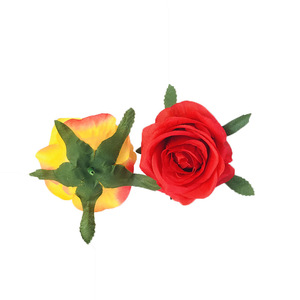 Roses en soie 9cm, têtes de roses artificielles pour décorations murales de mariage, artisanat DIY - Product Image 5