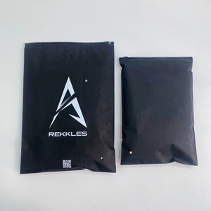 20x30cm Recyclable Black Resealable <b>Zip</b> Lock <b>Bag</b> Summer Casual Wear Thin Breathable Clothes Packaging Pouch Zipper <b>Bags</b> - Product Image 5