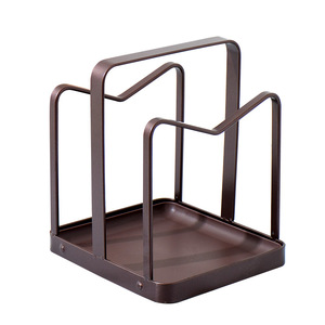 Support de rangement multifonctionnel pour couvercles de casseroles et planches à découper Ripai avec plateau - Product Image 2