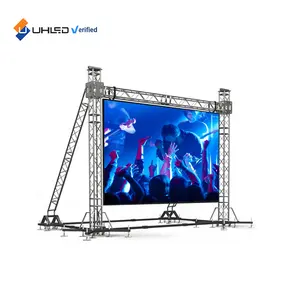 Waterdichte Gigantische Podium Video Wall P3.91 Verhuur Buiten Led Scherm 500*1000Mm Verhuur Film Led Scherm Videomuur