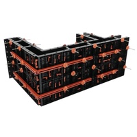 Panneaux de coffrage en plastique ABS PP pour colonnes en béton, moules réutilisables pour murs et colonnes, panneaux modulaires en plastique pour la construction de villas