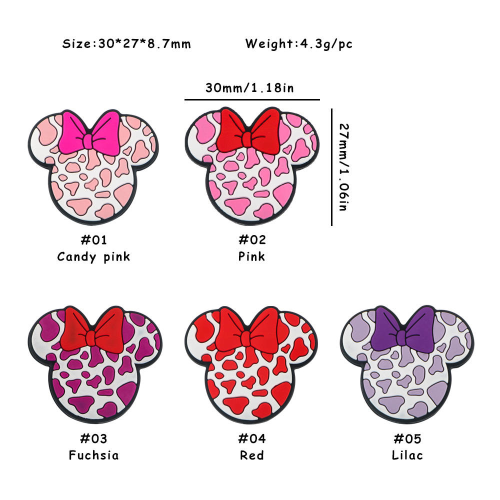 SA323ลูกปัดโฟกัสซิลิโคนเมาส์