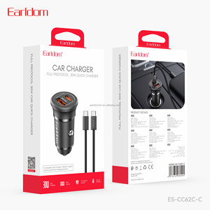 Cargador de coche portátil Earldom 30W PD QC3.0 de carga rápida compatible con Huawei/Xiaomi/Apple/Samsung con protocolo de carga rápida completo. - Product Image 6
