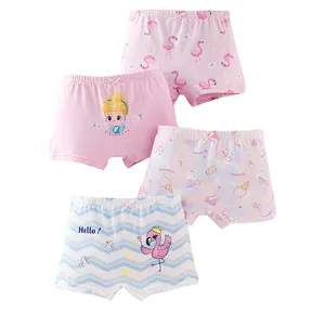 4 Pcs Großhandels preis Mädchen Unterwäsche Höschen Atmungsaktive Mädchen Baumwolle Kinder Unterwäsche für Mädchen