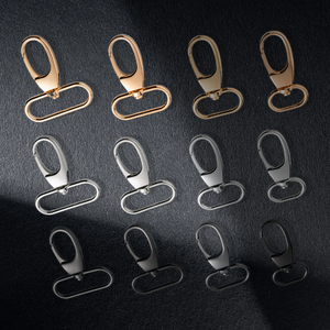 Kim loại kẽm hợp kim Keychain móc phần cứng khóa tôm hùm Claw Clasp xoay mắt kích hoạt Snap móc - Product Image 3