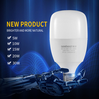 Ampoule LED de haute qualité à économie d'énergie matière première E27 5W 10W 15W 20W 30W 40W 50W 60W ampoules LED pour intérieur à la maison
