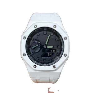 Caja <span class=keywords><strong>de</strong></span> <span class=keywords><strong>reloj</strong></span> <span class=keywords><strong>de</strong></span> cerámica Xinying Ga2100 Mod Kit correa <span class=keywords><strong>de</strong></span> cerámica 44mm GA2100 caja blanca multicolor correa <span class=keywords><strong>de</strong></span> <span class=keywords><strong>reloj</strong></span> Kit <span class=keywords><strong>de</strong></span> modificación - Product Image 4