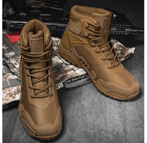 Calzado de Trekking DFA1031 Negro Caqui Coyote, Botas Tácticas Negras hasta el Tobillo AS33, Zapatos para Exteriores - Product Image 6