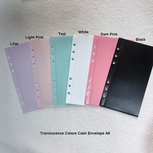 Tùy Chỉnh Cá Nhân In Linh Hoạt Nhỏ Gọn Frosted Rõ Ràng PP Ngân Sách Refill Chèn A6 A7 Tiết Kiệm Tiền Mặt Phong Bì Cho Ngân Sách Chất Kết Dính - Product Image 6