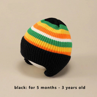 Bonnet tricoté style européen et américain pour enfants de 1 à 5 ans – Chapeau d'hiver décontracté et chaud pour garçons et filles – Accessoire de mode pour bébés – Vente en gros