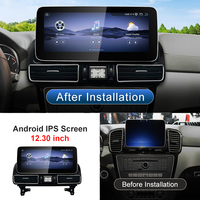 STWEI Nuevo Reproductor Multimedia para Automóvil con Pantalla de 12.3 Pulgadas, Android 13, CarPlay Inalámbrico, para Mercedes Benz GLE AMG C63 NTG, Reproductor de Video, GPS, Pantalla Multimedia para Tablero