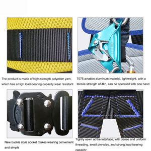 Five-Point High-Altitude Work Safety <b>Harnesses</b> Small Set for Chest Lift & Outdoor Expansion Body-Specific Safety <b>Belt</b> - Product Image 4