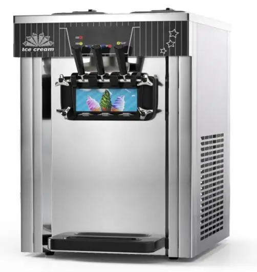Machine à crème glacée commerciale de 2l, livraison gratuite et automatique