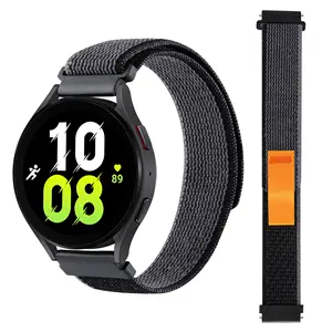 20mm 22mm Universal Nylon Loop Smart Watch Strap for For samsung Galaxy Watch 4 5 Huawei Watch GT/GT2/GT3