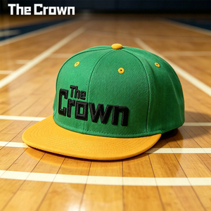 Custom Logo 6 Panel Structured <b>Flat</b> Brim Cap Wholesale Bulk Embroidered <b>Hat</b> With Contrast Teal Accents Manufacturer - Product Image 3