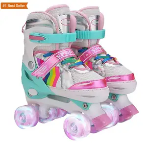 Istaride regolabile durevole Up Buty muslimah Roller in linea sicuro e divertente pattini a rotelle illuminanti Scarpe Da Skates Shine