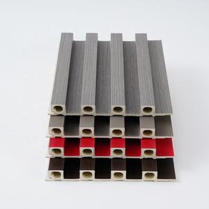 Paneles alternativos de madera de Wpc Paneles de pared estriados interiores de grano de madera de Wpc respetuosos con el medio ambiente para Decoración - Product Image 2