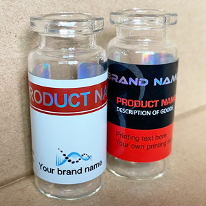 Etiqueta Autoadhesiva Personalizada con Impresión en Color Azul, Etiqueta Holográfica Láser para Botellas, Etiquetas para Frascos de 10 ml - Product Image 5