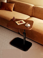 Table d'appoint pliable réglable en hauteur, petite table basse pour salon, table de chevet pour chambre à coucher, table d'ordinateur pour balcon