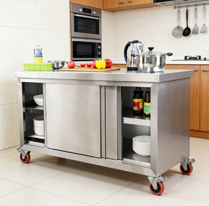 Roues de chariot utilitaire en acier inoxydable 304 avec revêtement autonettoyant, résistantes à la corrosion, modulaires et extensibles pour cuisine commerciale - Product Image 1