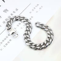2024 chaîne lien Bracelet en acier inoxydable 10mm diamant coupe gourmette chaîne cubaine Bracelet pour hommes bijoux quotidiens cadeau exclusif
