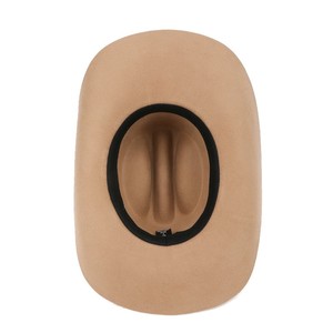 Sombrero de Vaquero LAISE OEM de Alta Gama, 100% Fieltro de Lana Australiana, con Banda Negra, para Fiestas Casuales, Deportes y Actividades al Aire Libre - Product Image 1