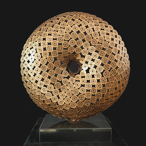 Escultura de Hierro de Fengshui <span class=keywords><strong>Pico</strong></span> Art Cielo y Tierra, Moneda Coleccionable Soldada - Product Image 1
