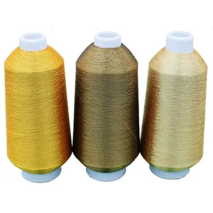 Sona Gold Metallic Yarn Tobacco Zari KR Gold Embroidery Lurex Thread for Pakistan Market