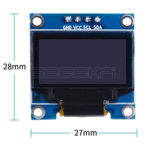 GeeekPi 0.96 英寸 OLED 屏幕模块 128*64 IIC SSD1306 适用于 Raspberry Pi 4 B / 3 B (+) / 2 B / Zero (W) / Beaglebone Black / - Product Image 1