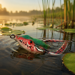 FIORDO Fabbrica-prezzo topwater calci jumping frog esche per la testa di serpente terminator hollow body pesca - Product Image 3