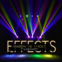 Luces Móviles de Cabeza Sharpy de 7R y 230W con Efecto de Haz de Luz, Bombilla de Haz de Luz Móvil de 7 Colores, Iluminación de Arcoíris para Escenario