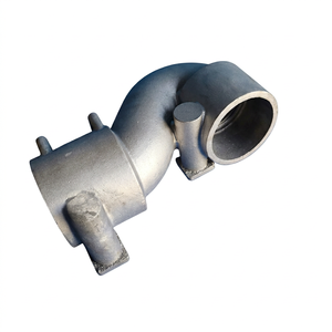 Customized Sand Casting Component CNC Machined Engine Turbocharger Air Intake Elbow Automotive Industrial Engine Application - Product Image 1