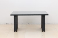 Ensemble de salon de jardin moderne 6 pièces en rotin PE durable avec coussins résistants à l'eau pour 9 personnes