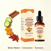 Gouttes liquides de berbérine avec cannelle de Ceylan et melon amer - Complément alimentaire liquide oral pour adultes 60 ml