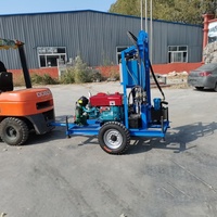 Machine de Forage de Puits d'Eau Diesel Électrique 200m, Usine Chinoise, pour Sondage et Exploitation Minière