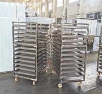 Séchoir à plateaux ZHENGAN 560 kg, chauffage électrique, matériau SUS316L, four à air chaud circulant 380V, pour la transformation de viande séchée (bœuf jerky)