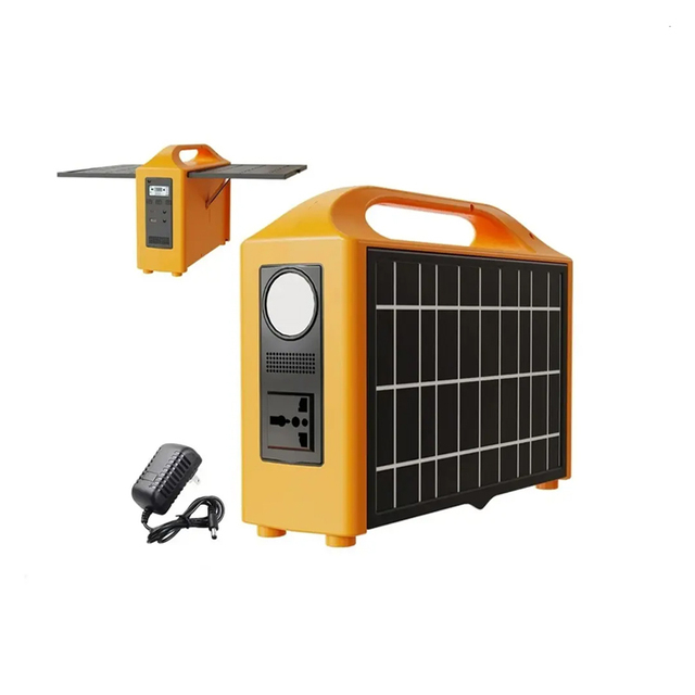 Portable Solar Power Generator 200w Power Station With Built-in Solar Panel With AC/DC/USB/PD Outputs for Camping Emergency