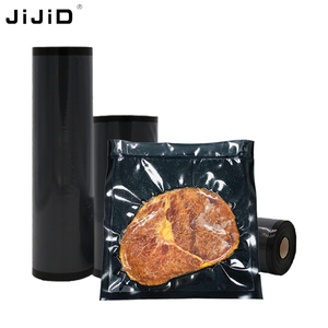 JIJID Textured Embossed Black Clear Vacuum Bags Food <strong>Saver</strong> Vacuum Sealer Rolls Custom Food Bag Food Vacuum Storage Bags - Product Image 4