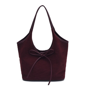 Sac fourre-tout tendance pour femme, mat, grande capacité, en PU, avec fermeture éclair, style rétro, deux poignées, doublure en polyester, sac à bandoulière urbain - Product Image 6